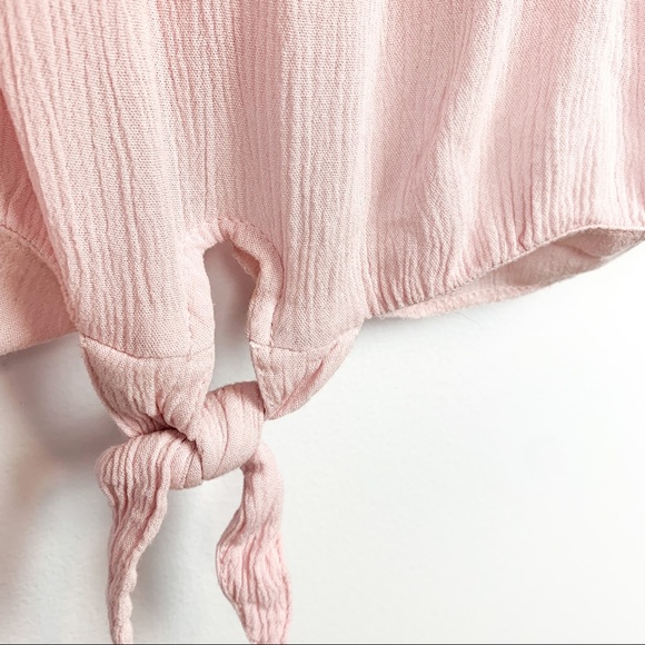 Garage Light Pink Spaghetti Strap Crop Top - Picture 3 of 10